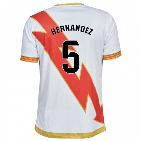 Kandiny Niño Camiseta Aridane Hernández #5 Blanco 1ª Equipación 2023/24 La Camisa