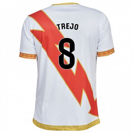 Kandiny Niño Camiseta Óscar Trejo #8 Blanco 1ª Equipación 2023/24 La Camisa