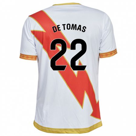 Kandiny Bambino Maglia Raúl De Tomás #22 Bianco Kit Gara Home 2023/24 Maglietta