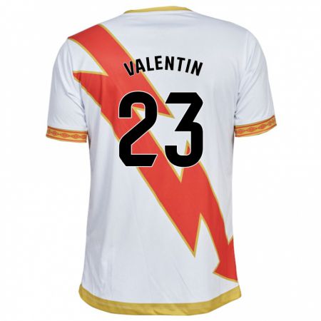 Kandiny Bambino Maglia Óscar Valentín #23 Bianco Kit Gara Home 2023/24 Maglietta