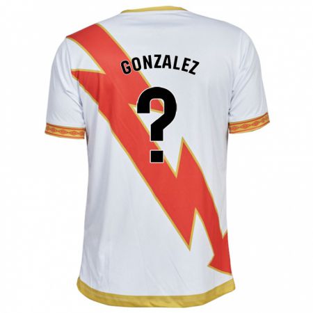 Kandiny Niño Camiseta Aitor González #0 Blanco 1ª Equipación 2023/24 La Camisa