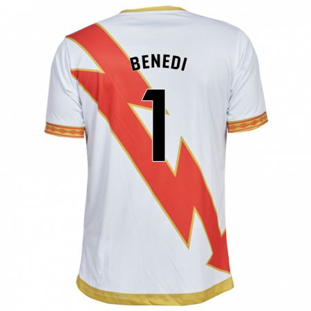 Kandiny Niño Camiseta Miguel Benedi #1 Blanco 1ª Equipación 2023/24 La Camisa