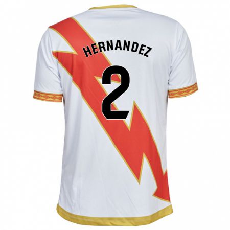 Kandiny Niño Camiseta Marco Hernández #2 Blanco 1ª Equipación 2023/24 La Camisa