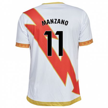 Kandiny Bambino Maglia Sergio Manzano #11 Bianco Kit Gara Home 2023/24 Maglietta