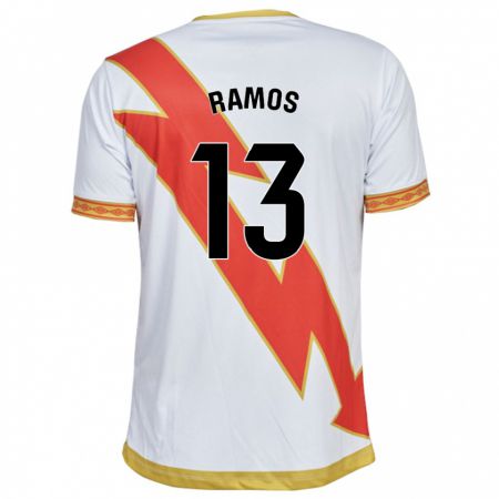 Kandiny Niño Camiseta Mario Ramos #13 Blanco 1ª Equipación 2023/24 La Camisa