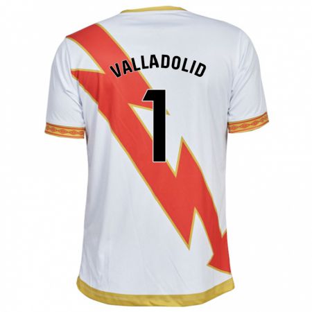 Kandiny Niño Camiseta Miriam Valladolid Sánchez #1 Blanco 1ª Equipación 2023/24 La Camisa