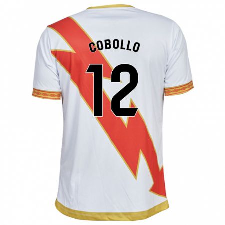 Kandiny Niño Camiseta Sara Cobollo Hoyo #12 Blanco 1ª Equipación 2023/24 La Camisa