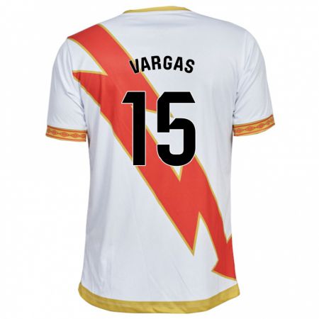 Kandiny Niño Camiseta Rosario Vargas Sarasqueta #15 Blanco 1ª Equipación 2023/24 La Camisa