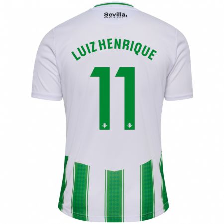 Kandiny Bambino Maglia Luiz Henrique #11 Bianco Kit Gara Home 2023/24 Maglietta