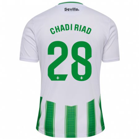 Kandiny Niño Camiseta Chadi Riad #28 Blanco 1ª Equipación 2023/24 La Camisa