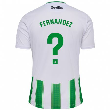 Kandiny Niño Camiseta Marcos Fernández #0 Blanco 1ª Equipación 2023/24 La Camisa