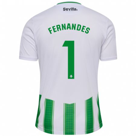 Kandiny Niño Camiseta Guilherme Fernandes #1 Blanco 1ª Equipación 2023/24 La Camisa