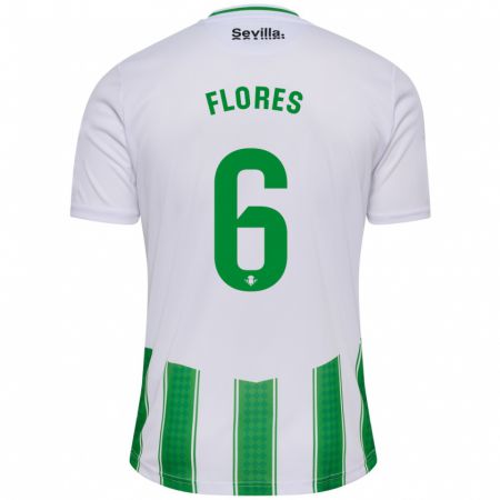 Kandiny Bambino Maglia Mateo Flores #6 Bianco Kit Gara Home 2023/24 Maglietta