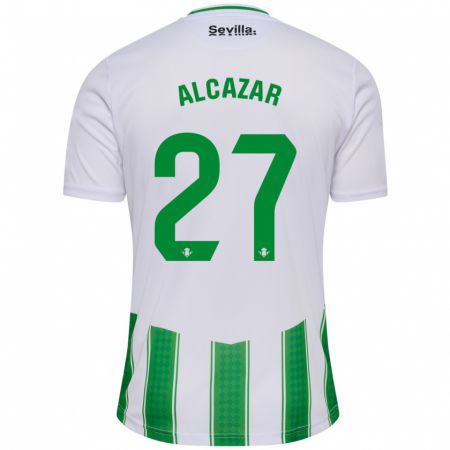 Kandiny Kinderen Lucas Alcázar #27 Wit Thuisshirt Thuistenue 2023/24 T-Shirt België