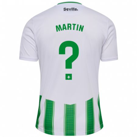 Kandiny Niño Camiseta Adrián Martín #0 Blanco 1ª Equipación 2023/24 La Camisa