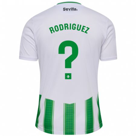 Kandiny Bambino Maglia Jesús Rodriguez #0 Bianco Kit Gara Home 2023/24 Maglietta