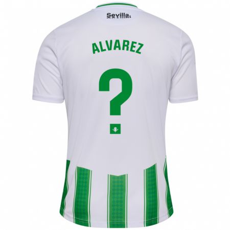 Kandiny Niño Camiseta Marco Álvarez #0 Blanco 1ª Equipación 2023/24 La Camisa