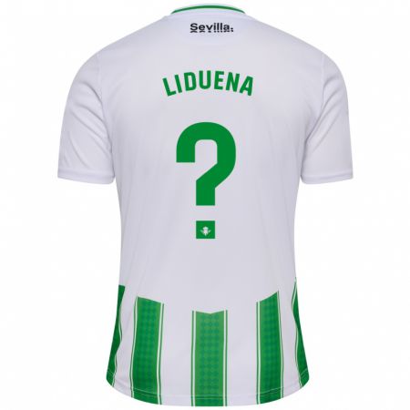 Kandiny Bambino Maglia Rubén Lidueña #0 Bianco Kit Gara Home 2023/24 Maglietta