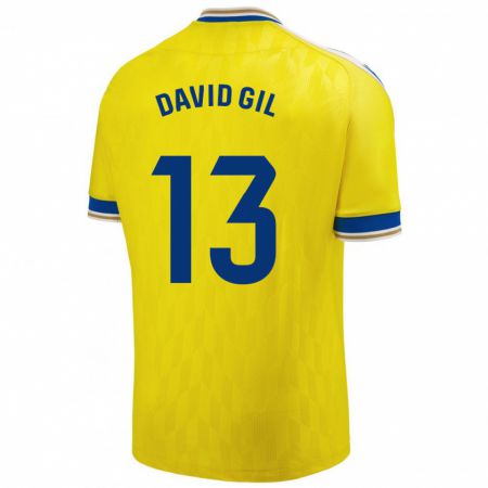 Kandiny Kinderen David Gil #13 Geel Thuisshirt Thuistenue 2023/24 T-Shirt België