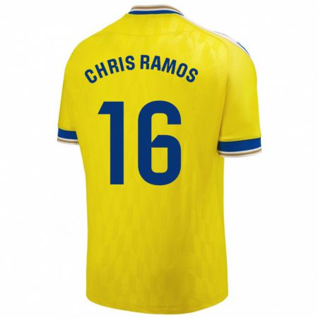 Kandiny Niño Camiseta Chris Ramos #16 Amarillo 1ª Equipación 2023/24 La Camisa México