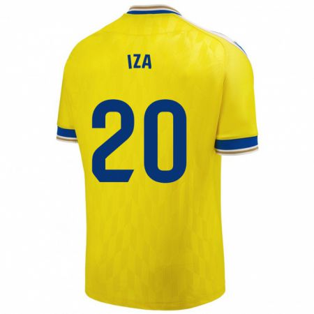 Kandiny Bambino Maglia Iza Carcelén #20 Giallo Kit Gara Home 2023/24 Maglietta