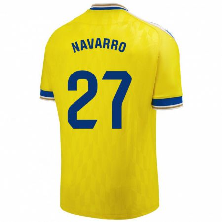 Kandiny Niño Camiseta Robert Navarro #27 Amarillo 1ª Equipación 2023/24 La Camisa México