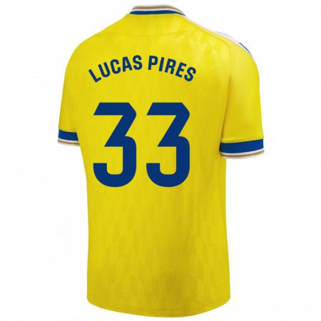 Kandiny Niño Camiseta Lucas Pires #33 Amarillo 1ª Equipación 2023/24 La Camisa México