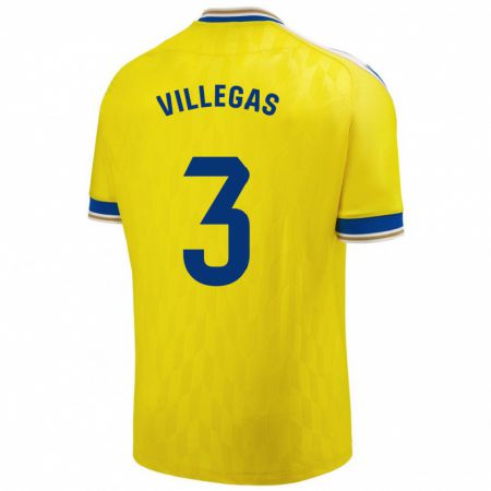 Kandiny Niño Camiseta Virginia Villegas Rico #3 Amarillo 1ª Equipación 2023/24 La Camisa México