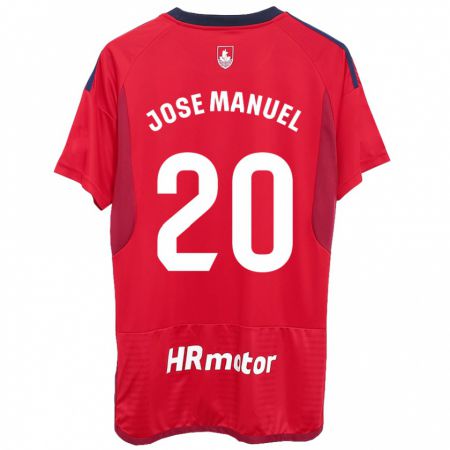 Kandiny Kinderen José Manuel Arnáiz #20 Rood Thuisshirt Thuistenue 2023/24 T-Shirt België