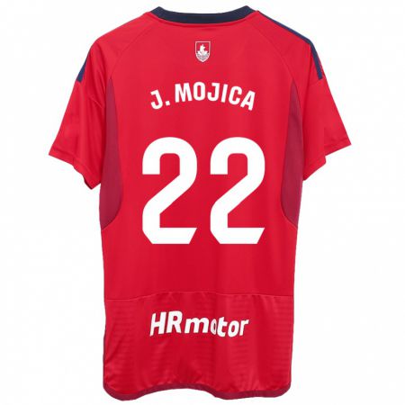 Kandiny Kinderen Johan Mojica #22 Rood Thuisshirt Thuistenue 2023/24 T-Shirt België