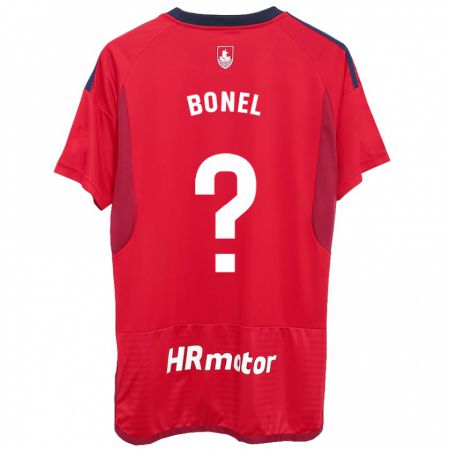 Kandiny Niño Camiseta Aimar Bonel #0 Rojo 1ª Equipación 2023/24 La Camisa