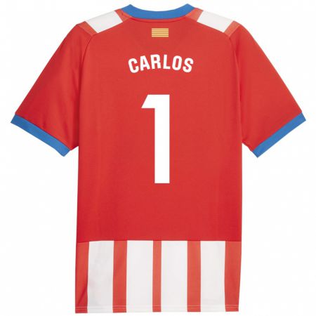 Kandiny Niño Camiseta Juan Carlos #1 Rojo Blanco 1ª Equipación 2023/24 La Camisa