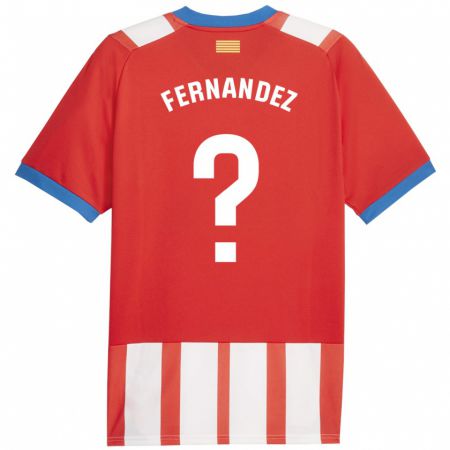 Kandiny Niño Camiseta Marc Fernández #0 Rojo Blanco 1ª Equipación 2023/24 La Camisa