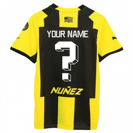 Kandiny Niño Camiseta Su Nombre #0 Amarillo Negro 1ª Equipación 2023/24 La Camisa México