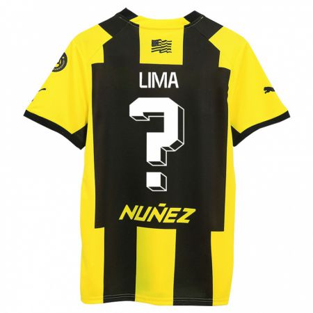 Kandiny Bambino Maglia Jhonatan Lima #0 Giallo Nero Kit Gara Home 2023/24 Maglietta