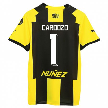 Kandiny Niño Camiseta Thiago Cardozo #1 Amarillo Negro 1ª Equipación 2023/24 La Camisa México