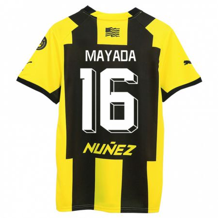 Kandiny Niño Camiseta Camilo Mayada #16 Amarillo Negro 1ª Equipación 2023/24 La Camisa México