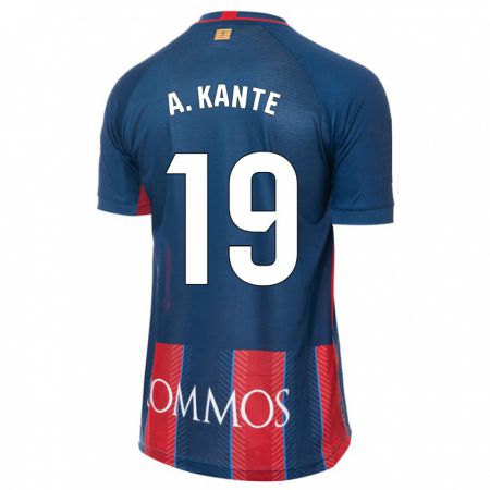 Kandiny Kinderen Abou Kanté #19 Marine Thuisshirt Thuistenue 2023/24 T-Shirt België