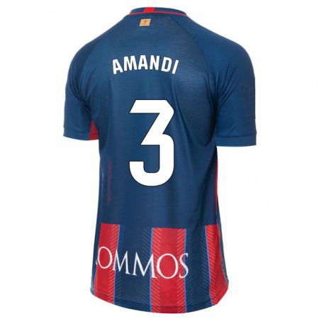 Kandiny Niño Camiseta Iván Amandi #3 Armada 1ª Equipación 2023/24 La Camisa