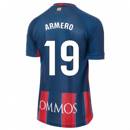 Kandiny Niño Camiseta Sergi Armero #19 Armada 1ª Equipación 2023/24 La Camisa