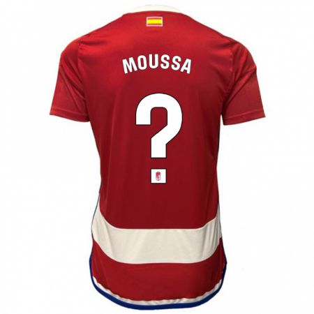 Kandiny Niño Camiseta Ismael Mahamadou Moussa #0 Rojo 1ª Equipación 2023/24 La Camisa