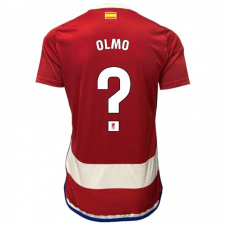 Kandiny Bambino Maglia Ismael Olmo #0 Rosso Kit Gara Home 2023/24 Maglietta