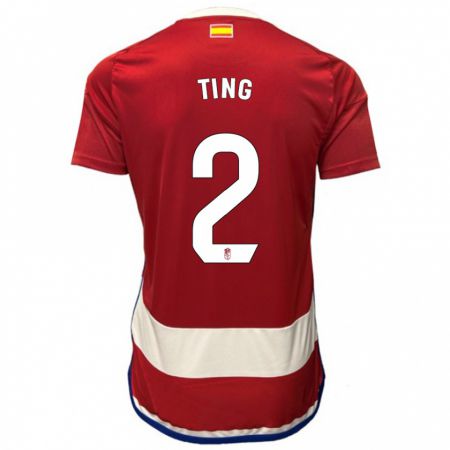 Kandiny Kinderen Xie Ting #2 Rood Thuisshirt Thuistenue 2023/24 T-Shirt België