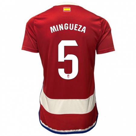 Kandiny Bambino Maglia Ariadna Mingueza #5 Rosso Kit Gara Home 2023/24 Maglietta