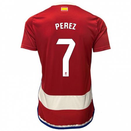 Kandiny Bambino Maglia Laura Pérez #7 Rosso Kit Gara Home 2023/24 Maglietta