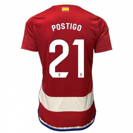 Kandiny Bambino Maglia Postigo #21 Rosso Kit Gara Home 2023/24 Maglietta