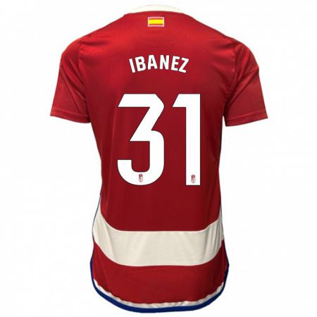 Kandiny Niño Camiseta Alba Ibáñez #31 Rojo 1ª Equipación 2023/24 La Camisa México