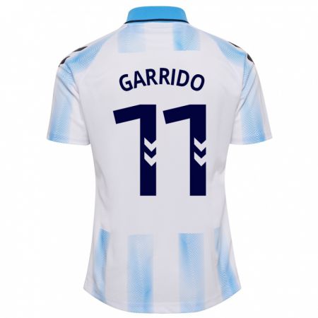 Kandiny Niño Camiseta Rafael Garrido #11 Blanco Azul 1ª Equipación 2023/24 La Camisa México