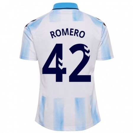 Kandiny Kinder Andrea Romero #42 Weiß Blau Heimtrikot Trikot 2023/24 T-Shirt Österreich