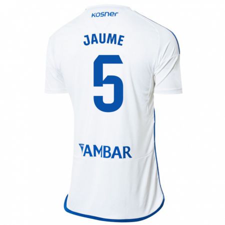 Kandiny Bambino Maglia Jaume Grau #5 Bianco Kit Gara Home 2023/24 Maglietta